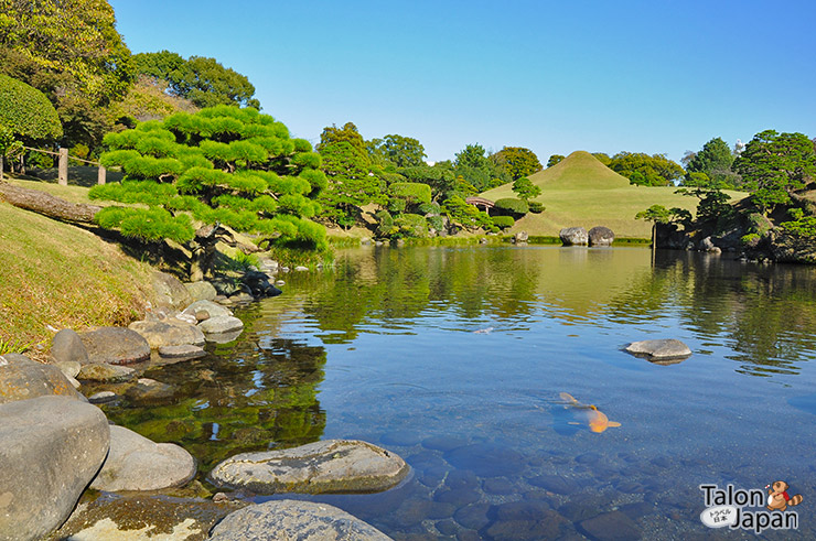 บรรยากาศภายในสวนซุยเซนจิ Suizenji Koen